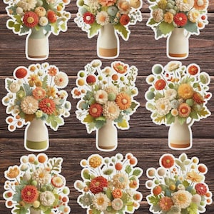 Thorny Rose Die Cut Vinyl Sticker Set | Funny Sticker | Laptop Sticker | Water Bottle Sticker | Notebook Sticker