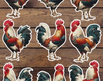 Chicken Vinyl Die Cut Sticker Set | Funny Sticker | Laptop Sticker | Water Bottle Sticker | Notebook Sticker