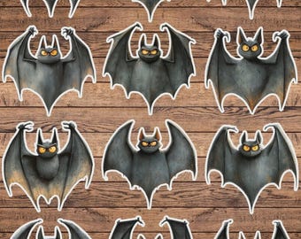 Halloween Bat Vinyl Die Cut Sticker Set Sticker Laptop Sticker Water Bottle Sticker Notebook Sticker Scrapbooking