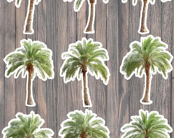 Palm Tree Die Cut Vinyl Sticker Set – For Notebook, Laptop, Water Bottle & Scrapbooking