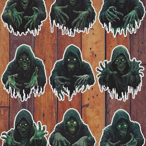 Creepy Halloween Ghoul Die Cut Sticker Set | Funny Sticker | Laptop Sticker | Water Bottle Sticker | Notebook Sticker