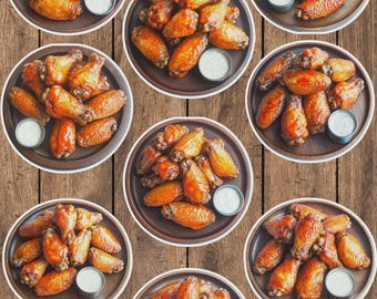 Chicken Wings Die Cut Sticker Set | Funny Sticker | Laptop Sticker | Water Bottle Sticker | Notebook Sticker