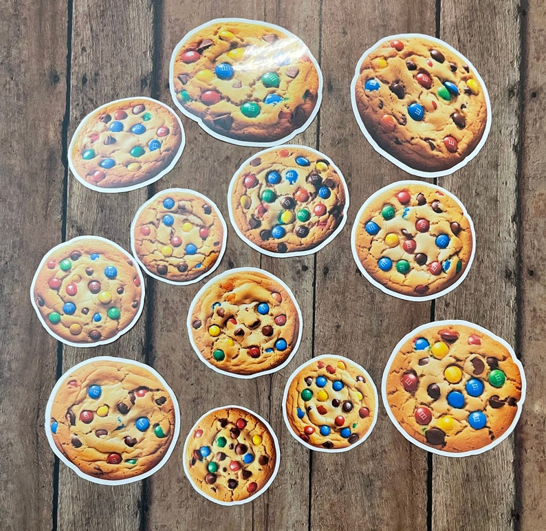 Rainbow Candy Cookie Die Cut Vinyl Sticker Set – for Notebook, Laptop ...