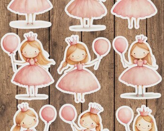 Cute Little Princess Die Cut Sticker Set | Funny Sticker | Laptop Sticker | Water Bottle Sticker | Notebook Sticker