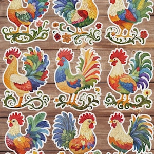Chicken Vinyl Die Cut Sticker Set | Funny Sticker | Laptop Sticker | Water Bottle Sticker | Notebook Sticker