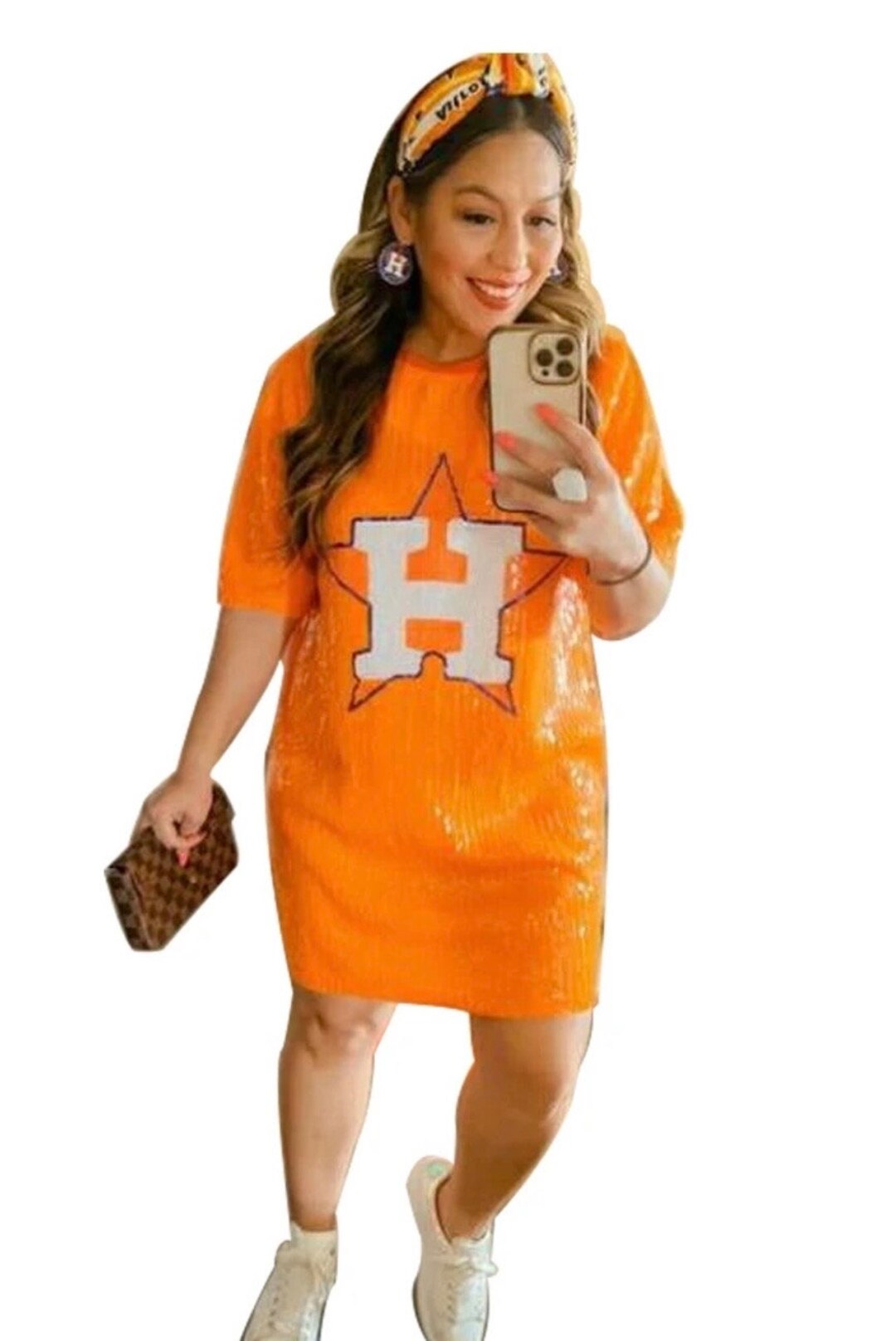 Houston Astros Baseball Dress Sparkle Oversized Shirt Texas Etsy