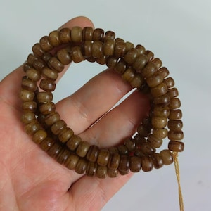 Natural Prayer Yak Bone Rosary Mala Nepal Healing Buddhist Yak Bone Vintage Tibetan Necklace Meditation Beads Pendant Beads Buddhist Px519