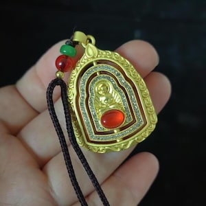 Exquisite Antique Style Sakyamuni Amulett Legierung spezielle Buddha Charms Anhänger Craft Card Metall Erkenntnisse Handwerk Schmuck machen pendel Geschenk