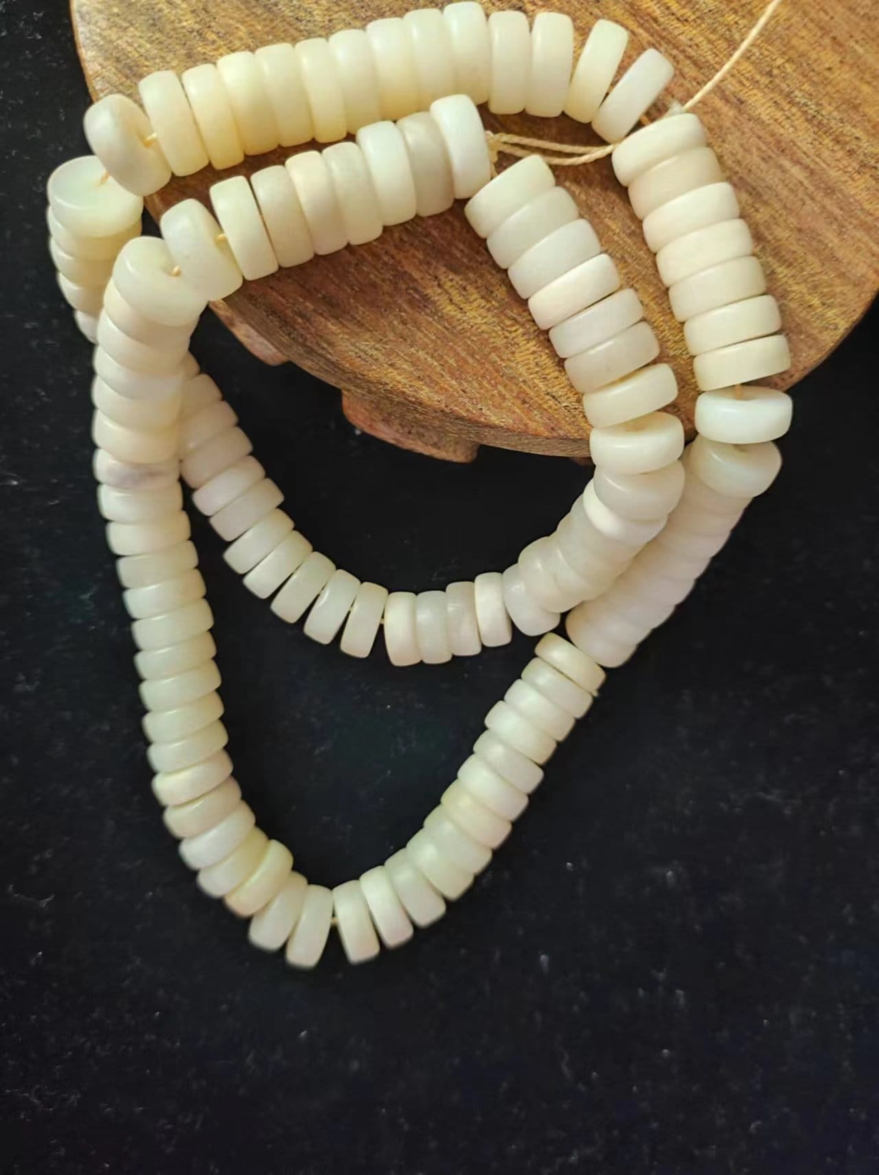 Yak Bone Rosary Mala Nepalese Buddhist Yak Bone Vintage Tibetan ...