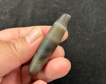 Colgante de cuentas de ágata natural Tianzhu Dzi, amuleto tibetano