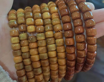 1pcs Prayer Yak Bone Rosary Mala Nepal Healing Buddhist Yak Bone Vintage Tibetan Necklace Meditation Beads Pendant Beads Buddhist gift PX052