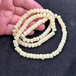 Yak Bone Rosary Mala Nepalese Buddhist Yak Bone Prayer Beads Mala, Nepal Buddhist Vintage Tibetan Necklace Meditation beads Pendant PX278