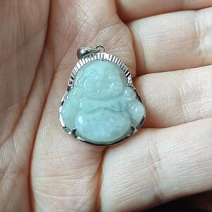 Naturalny Jade Budda Wisiorek Naszyjnik Różaniec Mala Nepalski Buddyjski Vintage Tybetański Naszyjnik Medytacja Koraliki Wisiorek Urok Hip Hop Prezent P098