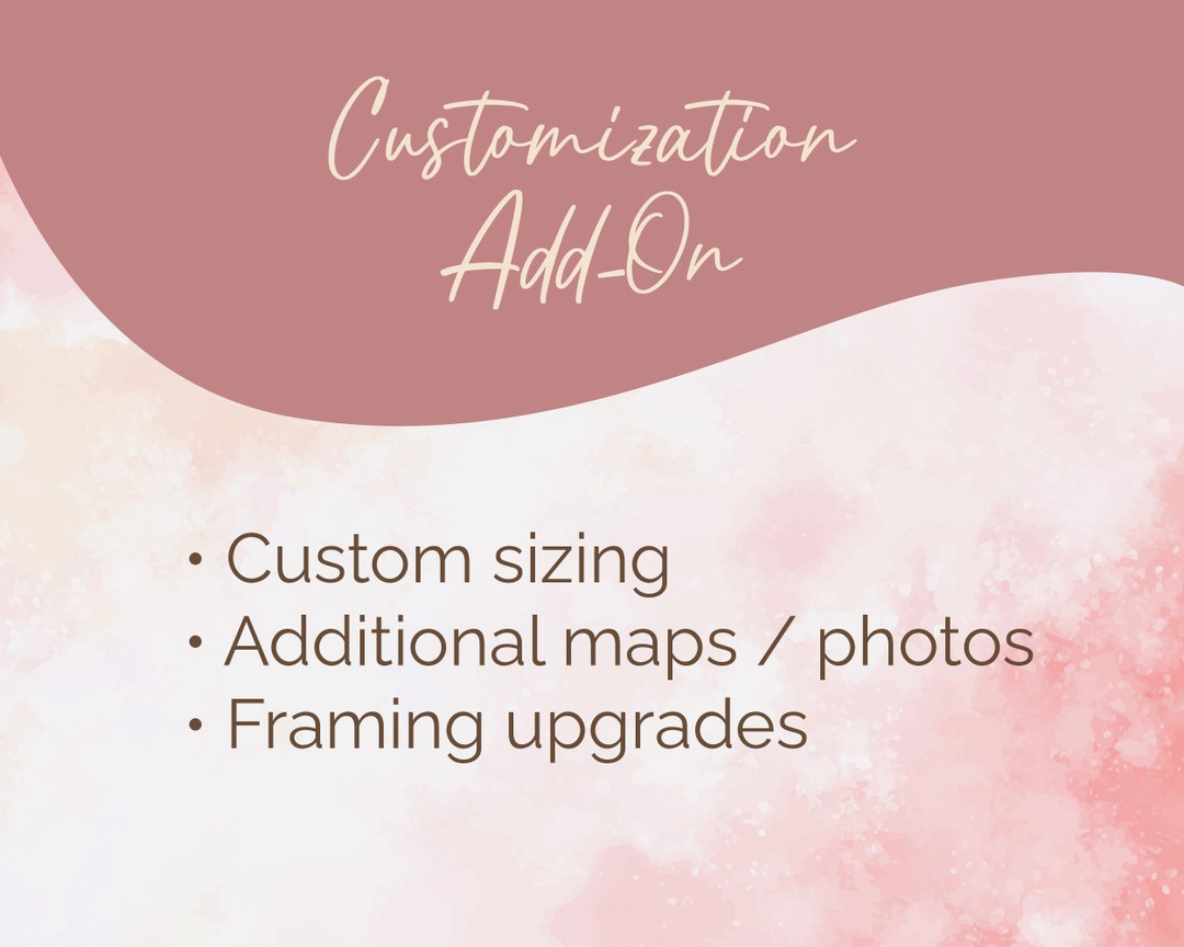 Customization Add-on - Etsy