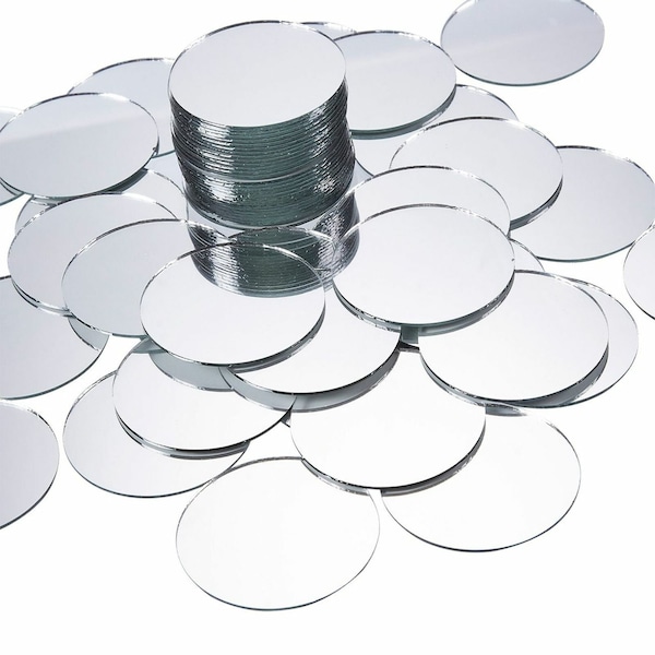 1-Mirror Silver Acrylic Perspex Circle Disk Round Shapes Circles 100mm to 200mm