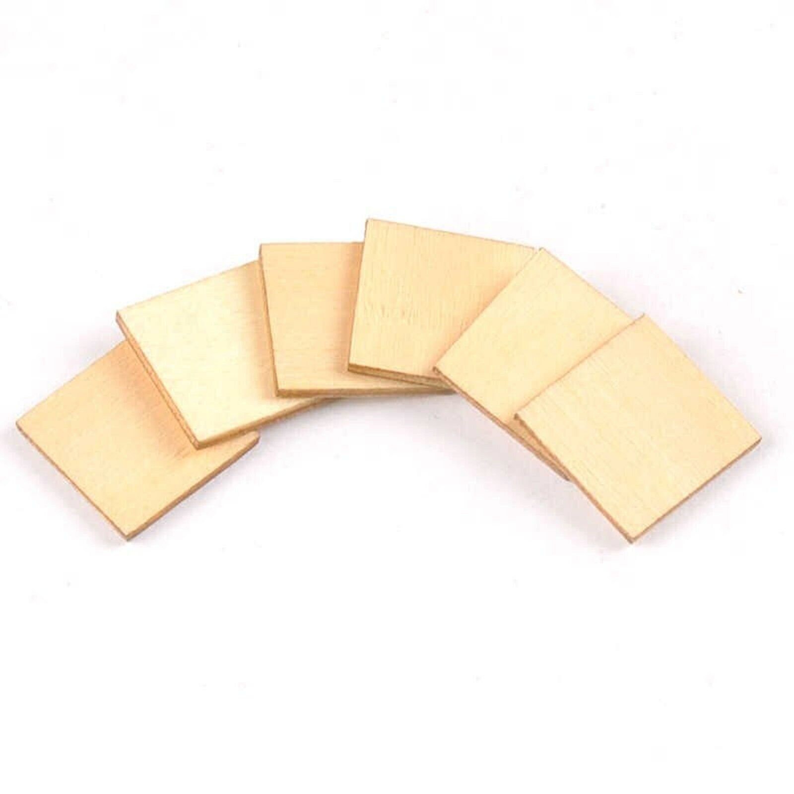 Unfinished Wood Blocks for Crafts, 1 inch Thick MDF Squares (4x4 in, 4 Pack)