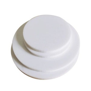 White Acrylic Perspex Circle Disk Round Shapes Circles White 200mm to 600mm