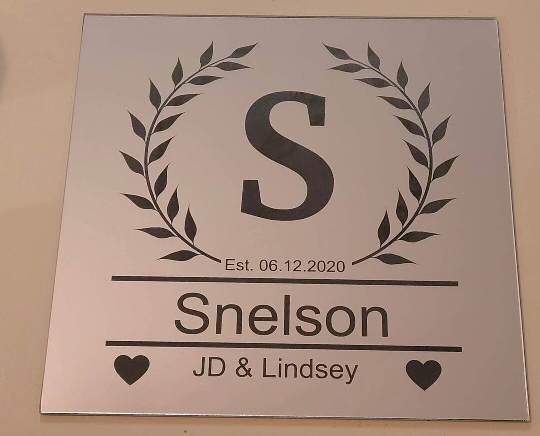 Laser Engraved Mirror Etsy
