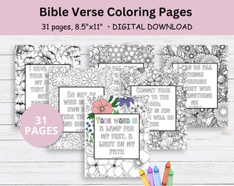 Bible Verse Coloring Pages, Printable Coloring Pages, Scripture coloring pages, Inspirational Coloring Pages, Coloring Pages for Adults