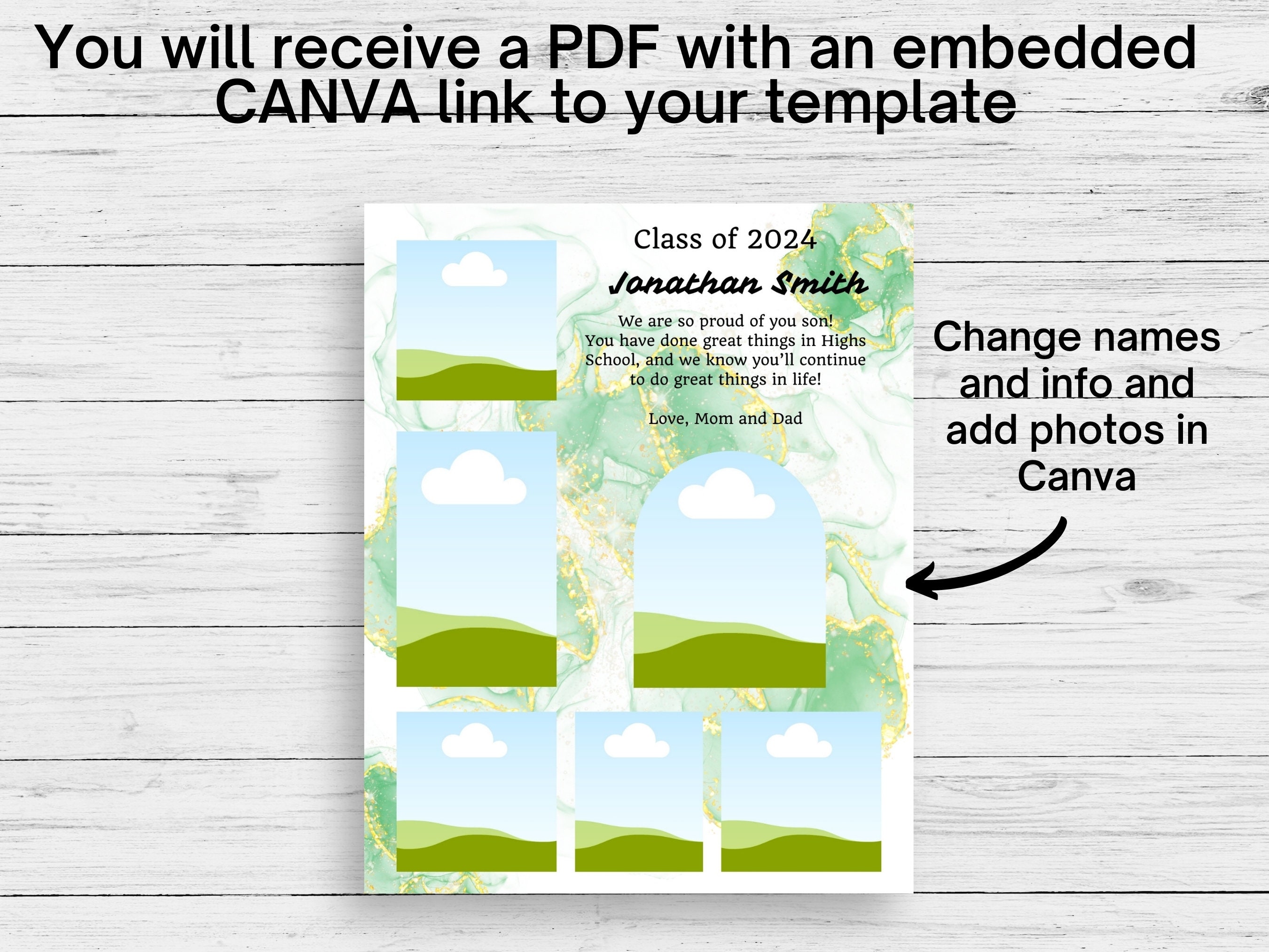 Senior Yearbook Ad Template , Full Page Yearbook Ad, Templates for