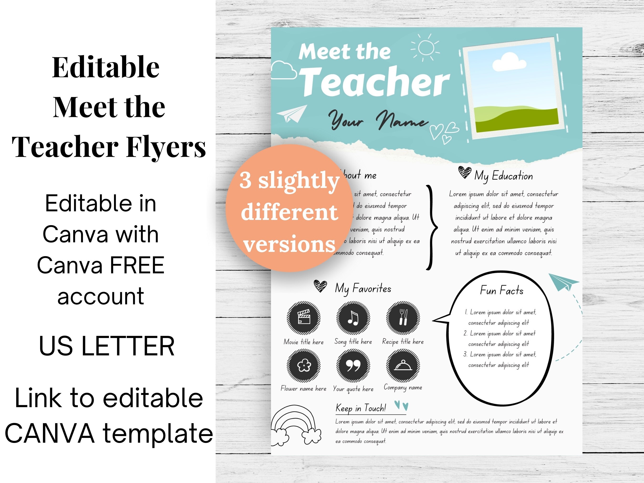 Meet the Teacher Editable Flyer, Meet the Teacher Editable Template ...