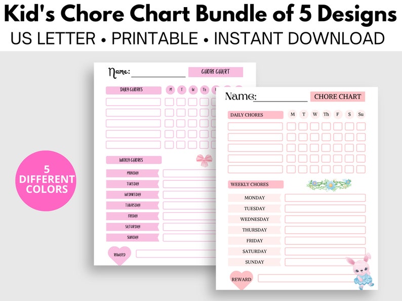 Printable Chore Charts By Age