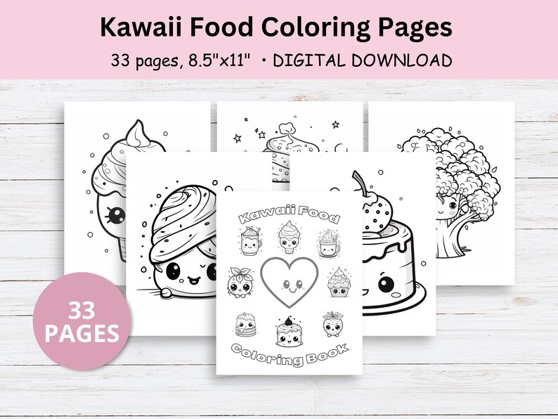 Kawaii Food Coloring Pages, Printable Coloring Pages, Kids Kawaii ...