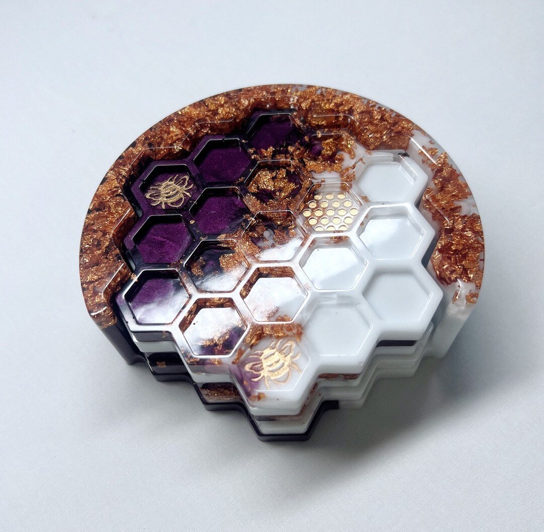 ORIGINAL Handmade Honey Bee Coasters Set of 4 Coasters & - Etsy