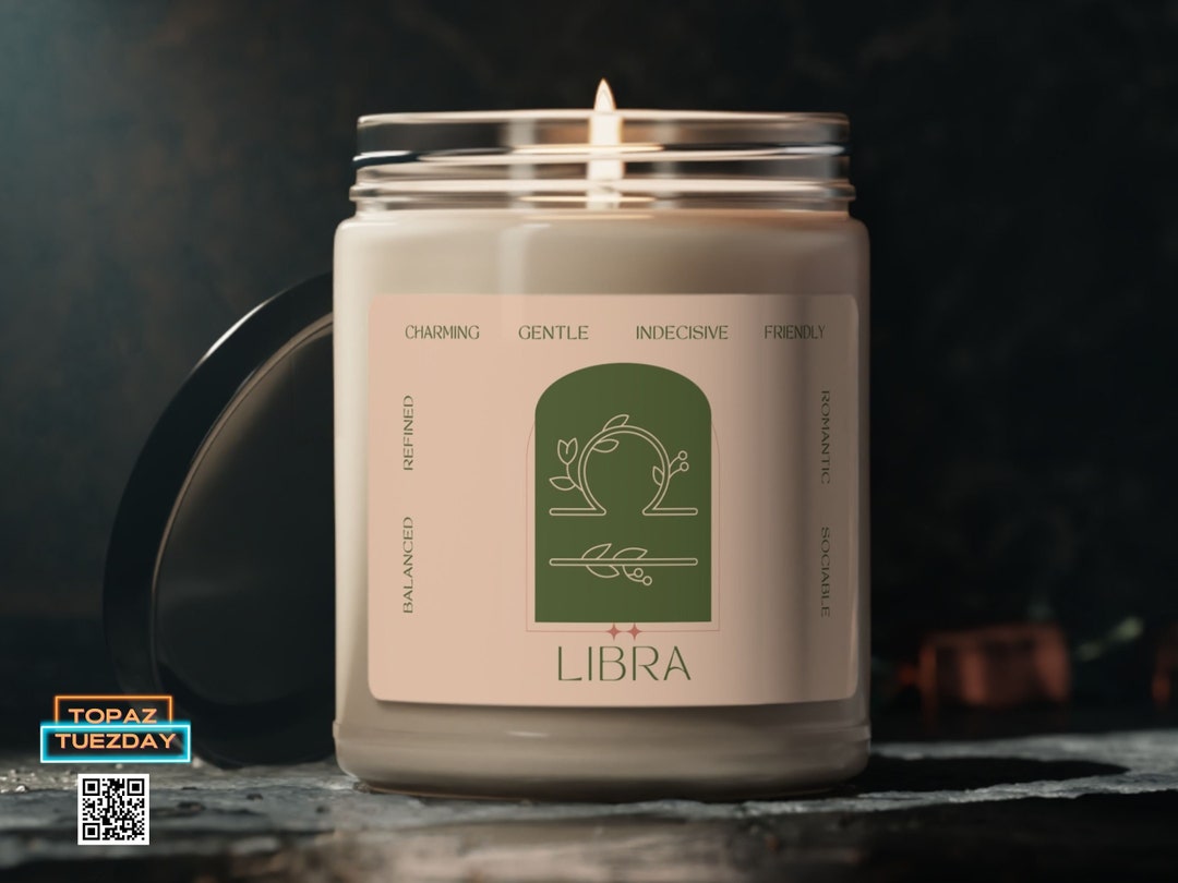 Libra Birthday Gifts Zodiac Earth Tone Candles September October