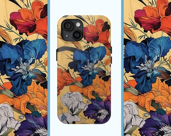 Wildflower Tough Case | Floral Aesthetic fits iPhone 15 14 13 12 11 Mini Pro Max | Phone Cover With Floral Design