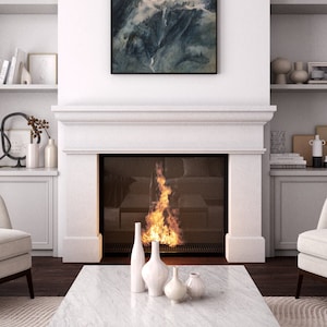 Dallas Cast Stone Fireplace Mantel Surround