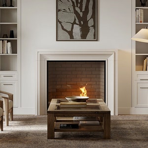 Vancouver Cast Stone Fireplace Mantel Surround