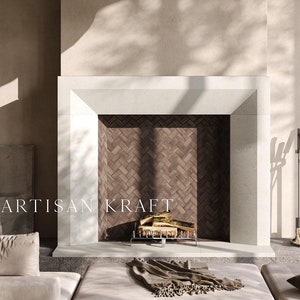 SoHo Fireplace Mantel Surround Cast Stone Modern