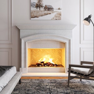 Marlboro Cast Stone Fireplace Mantel Surround