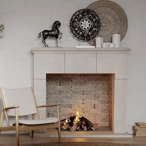 Memphis Cast Stone Fireplace Mantel Surround