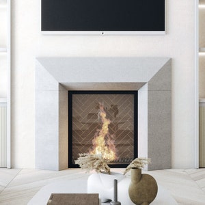 Tribeca Cast Stone Fireplace Mantel Surround