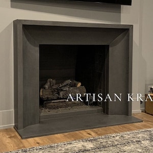 Beveled Curved Marble Fireplace Mantel Surround Black Marble