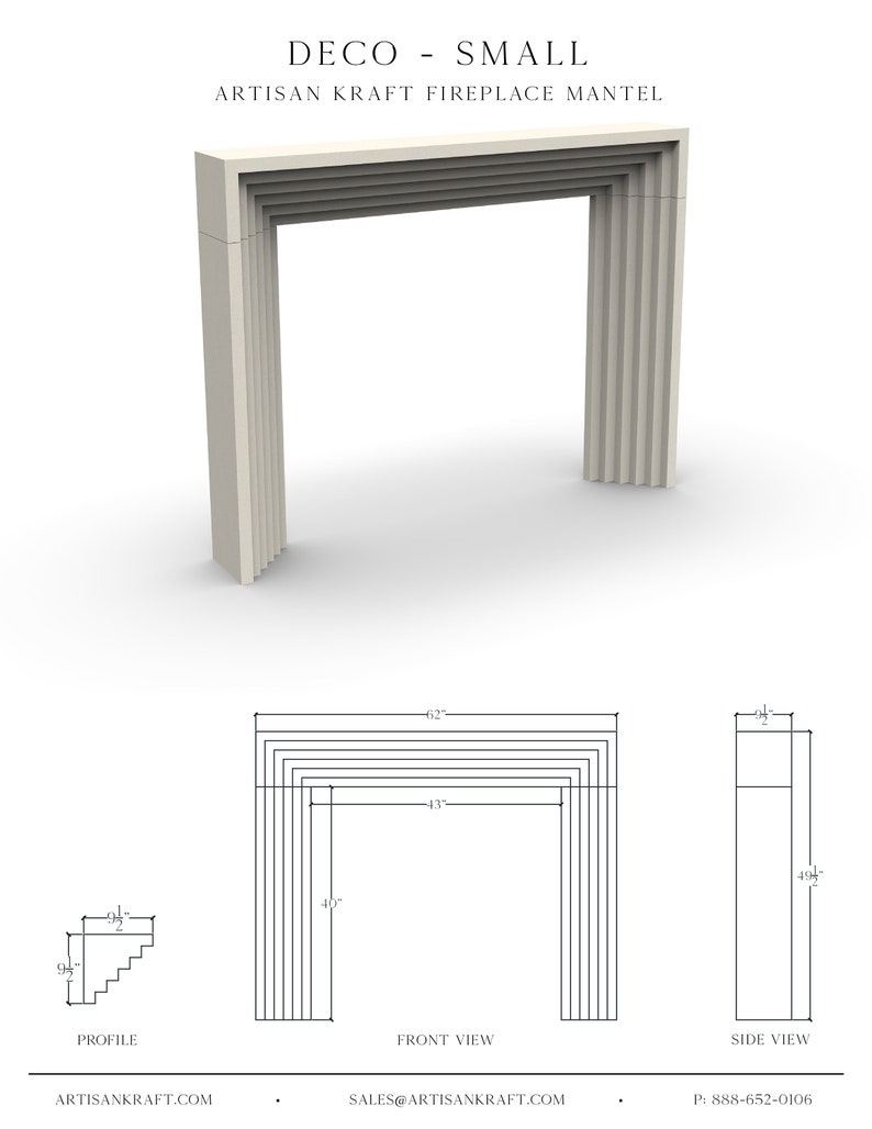 Deco Cast Stone Fireplace Mantel Surround - Etsy