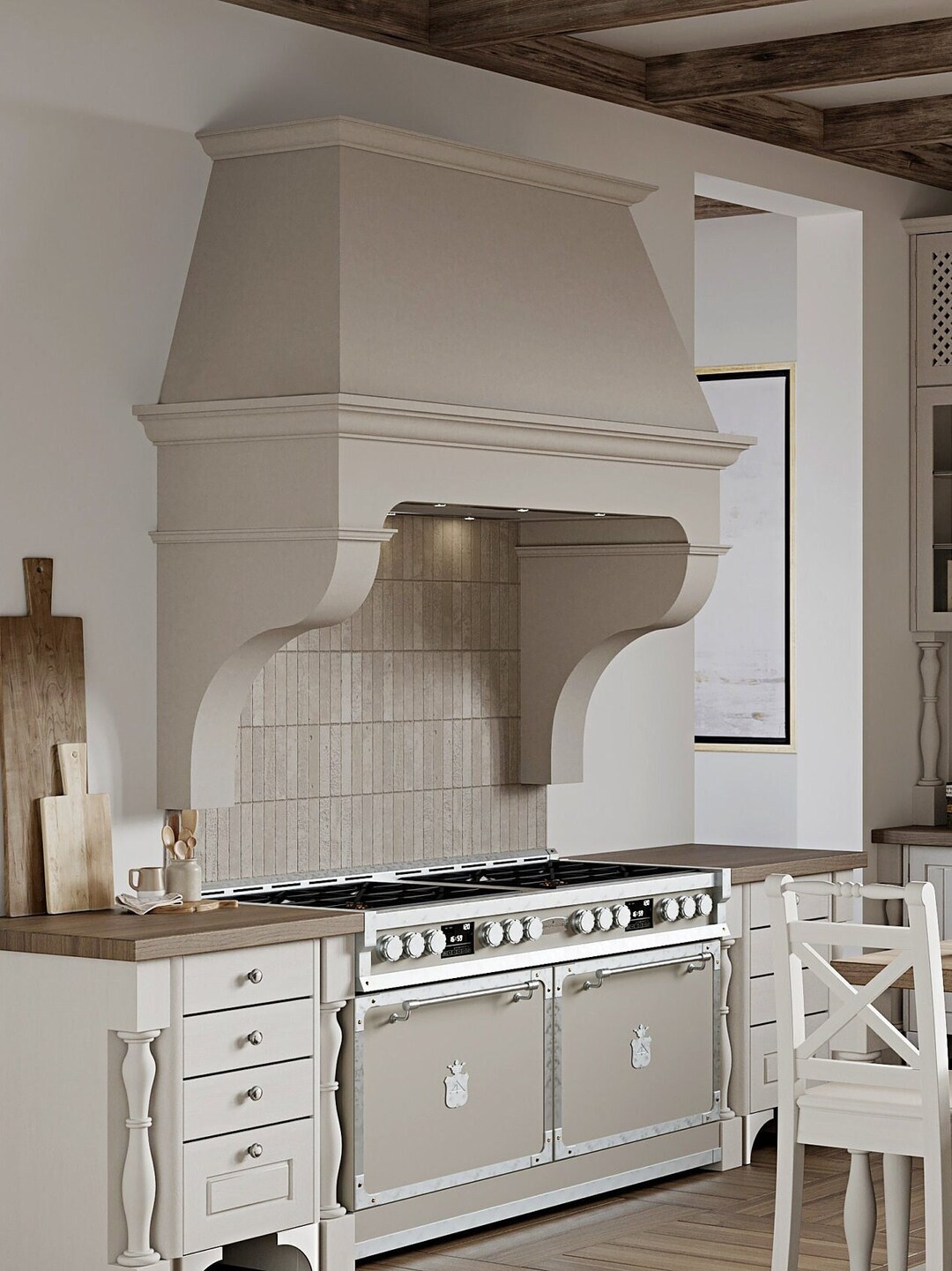 French Cast Stone Kitchen Range Hood - Etsy