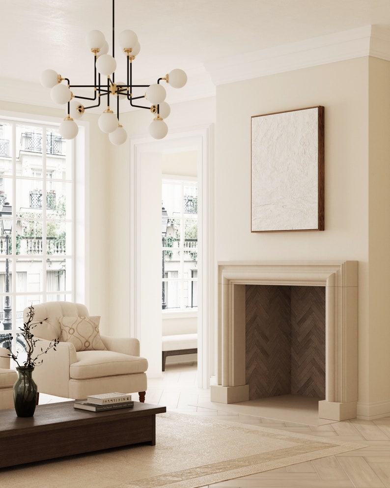 Modern Bolection Cast Stone Fireplace Mantel Surround - Etsy