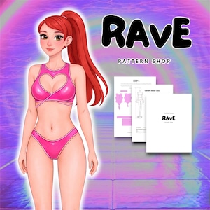 Rave Cosplay patron de couture haut court festival porter des bas effrontés