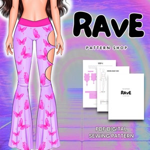 Rave Cosplay Sewing Pattern: Lazy Pants