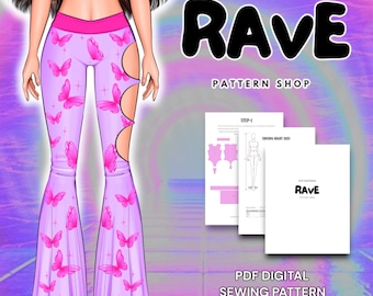 Rave Cosplay Sewing Pattern: Lazy Pants