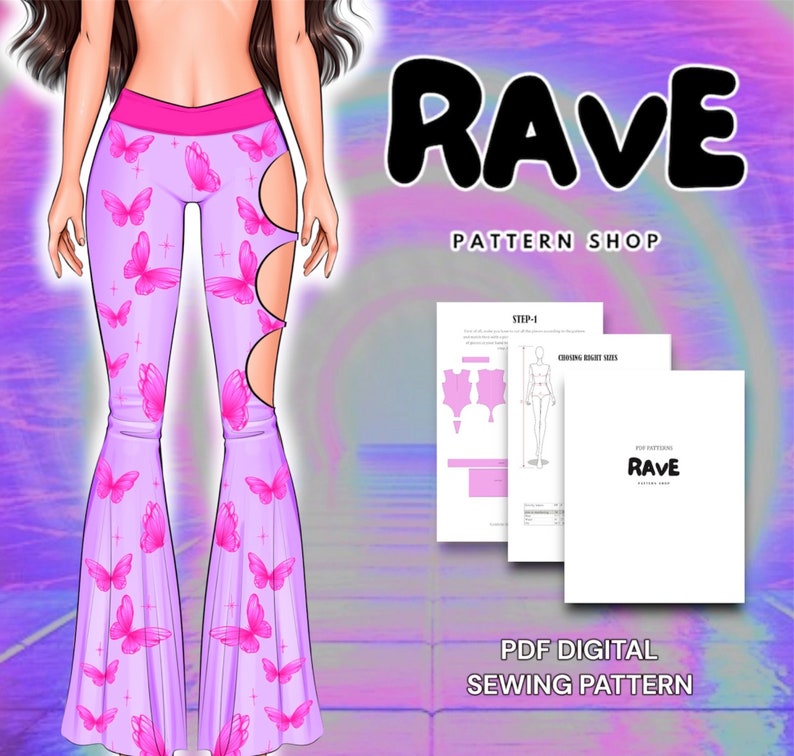 Rave Cosplay Sewing Pattern: Lazy Pants - Etsy