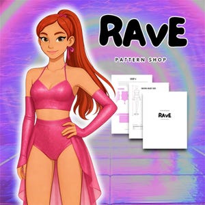 Cosplay Rave Sewing Pattern shorts skirt festival outfit dress