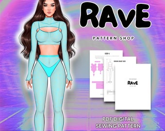 Rave Cosplay Sewing Pattern: All The Pieces