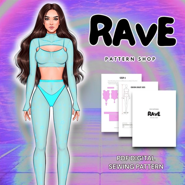 Rave Cosplay Sewing Pattern: All The Pieces