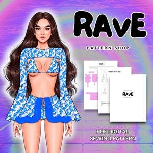 Rave Cosplay Sewing Pattern:  Waiting For The Drop