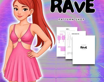 Rave Cosplay Sewing Pattern: Rave Dress
