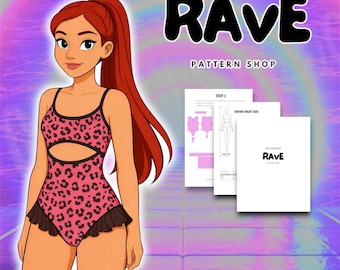 Cosplay Rave Sewing Pattern one piece bodysuit festival outfit